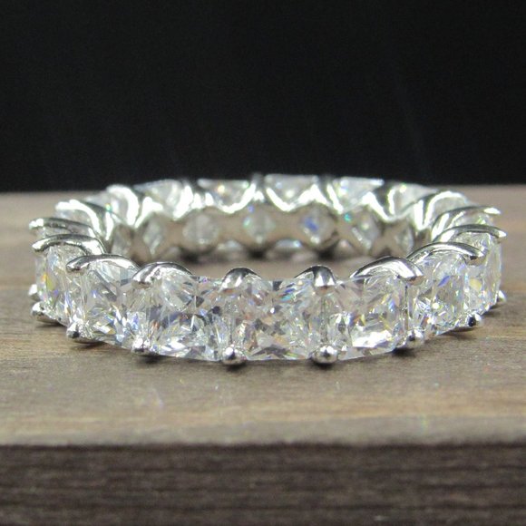 Jewelry - Size 7 Sterling Silver Bright Square CZ Band